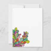 Invitation de la fête de graduation Color Waves (Dos)