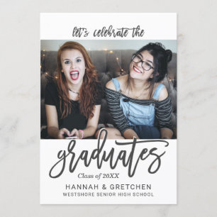 Invitation de la fête de graduation combinée