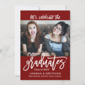 Invitation de la fête de graduation combinée (Devant)