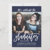 Invitation de la fête de graduation combinée (Devant)