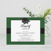 Invitation de la fête de graduation de Casquette m (Debout devant)