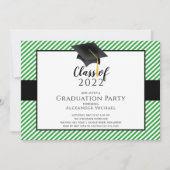 Invitation de la fête de graduation de Casquette m (Devant)