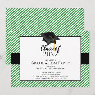 Invitation de la fête de graduation de Casquette m