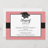 Invitation de la fête de graduation de Casquette m (Devant)