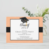 Invitation de la fête de graduation de Casquette m (Debout devant)