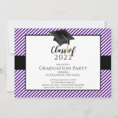 Invitation de la fête de graduation de Casquette m (Devant)