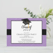 Invitation de la fête de graduation de Casquette m (Debout devant)