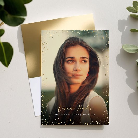 Invitation de la fête de graduation de Glitz moder