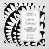 Invitation de la fête de graduation de la Fleur no (Devant / Derrière)