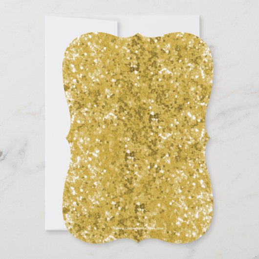 Invitation de la fête de graduation de la Glitteri (Dos)