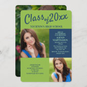 Invitation de la fête de graduation de la Marine B (Devant / Derrière)