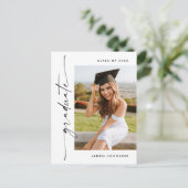 Invitation de la fête de graduation de la photo mo (Debout devant)