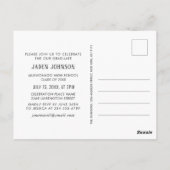 Invitation de la fête de graduation de la photo mo (Dos)