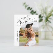 Invitation de la fête de graduation de la photo mo (Debout devant)