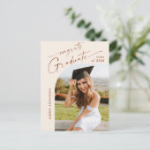 Invitation de la fête de graduation de la photo mo (Debout devant)