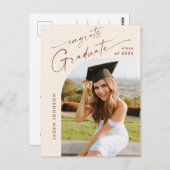 Invitation de la fête de graduation de la photo mo (Devant / Derrière)