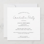 Invitation de la fête de graduation de la photo mo (Dos)