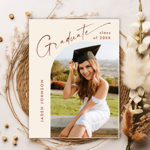 Invitation de la fête de graduation de la photo mo