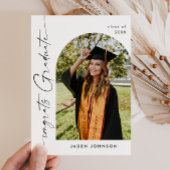 Invitation de la fête de graduation de la photo mo