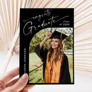 Invitation de la fête de graduation de la photo mo