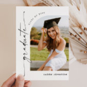 Invitation de la fête de graduation de la photo mo