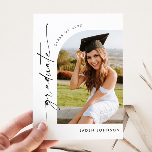 Invitation de la fête de graduation de la photo mo