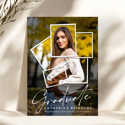 Invitation de la fête de graduation de la photo mo