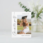 Invitation de la fête de graduation de la photo mo (Debout devant)