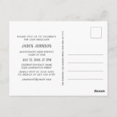 Invitation de la fête de graduation de la photo mo (Dos)