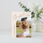 Invitation de la fête de graduation de la photo mo (Debout devant)