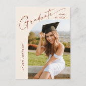 Invitation de la fête de graduation de la photo mo (Devant)