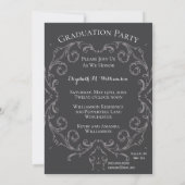 Invitation de la fête de graduation de la photogra (Dos)