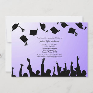 Invitation de la fête de graduation de la silhouet