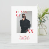 Invitation de la fête de graduation de la typograp (Debout devant)