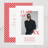 Invitation de la fête de graduation de la typograp (Devant / Derrière)