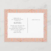 Invitation de la fête de graduation de la typograp (Dos)