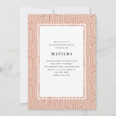 Invitation de la fête de graduation de la typograp (Dos)