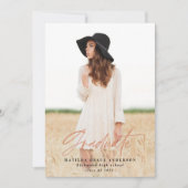 Invitation de la fête de graduation de la typograp (Devant)