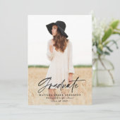 Invitation de la fête de graduation de la typograp (Debout devant)