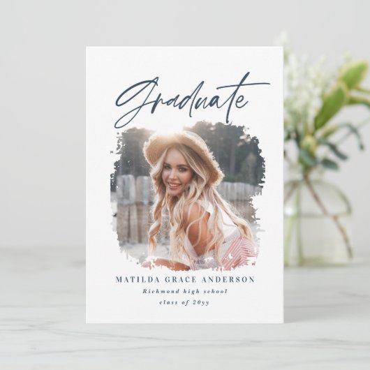 Invitation de la fête de graduation de la typograp (Debout devant)