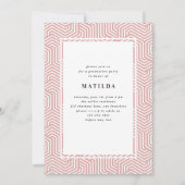 Invitation de la fête de graduation de la typograp (Dos)