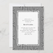 Invitation de la fête de graduation de la typograp (Dos)