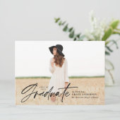 Invitation de la fête de graduation de la typograp (Debout devant)