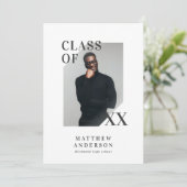 Invitation de la fête de graduation de la typograp (Debout devant)