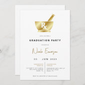 Invitation de la Fête de Graduation de l'École de  (Devant / Derrière)