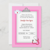 Invitation de la fête de graduation de l'infirmièr (Devant)