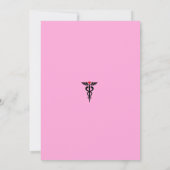 Invitation de la fête de graduation de l'infirmièr (Dos)