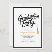 Invitation de la fête de graduation de Tassel mode (Devant)