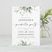 Invitation de la fête de graduation de verdure (Debout devant)