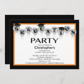 Invitation de la fête de graduation des ballons Ca (Devant / Derrière)